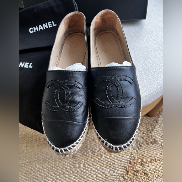 Chanel Espadrilles Lambskin Black- Sz. 36 - Picture 3 of 7